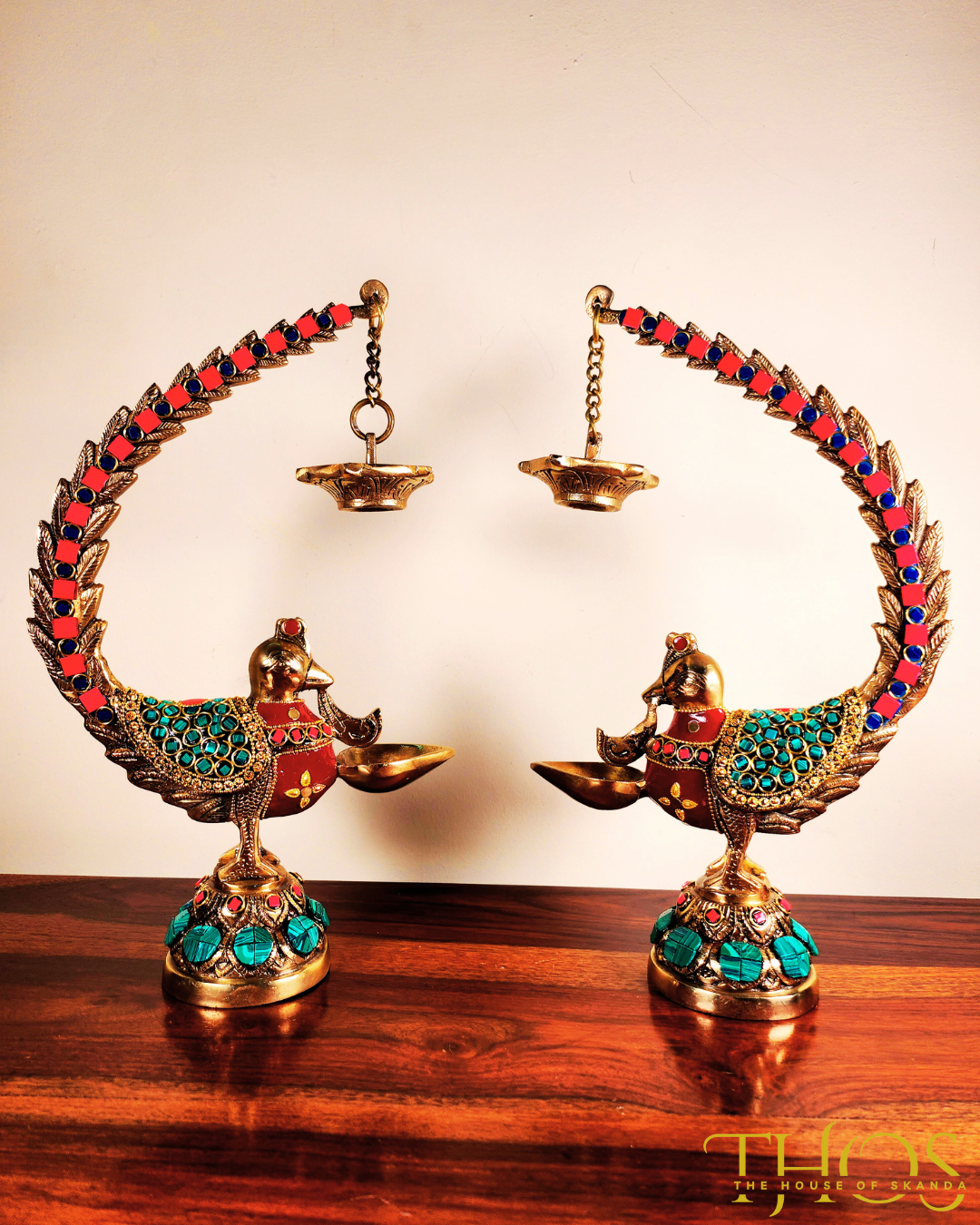 Peacock Diya