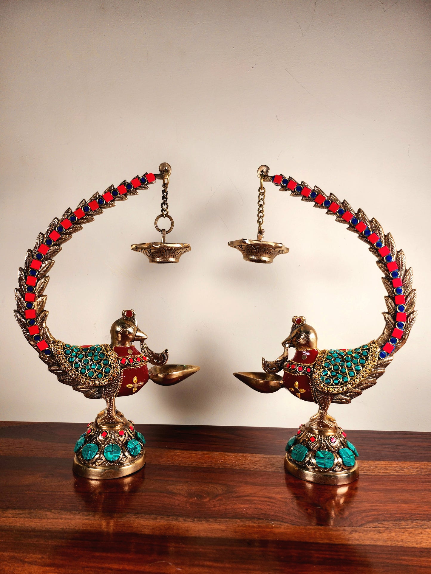 Peacock Diya