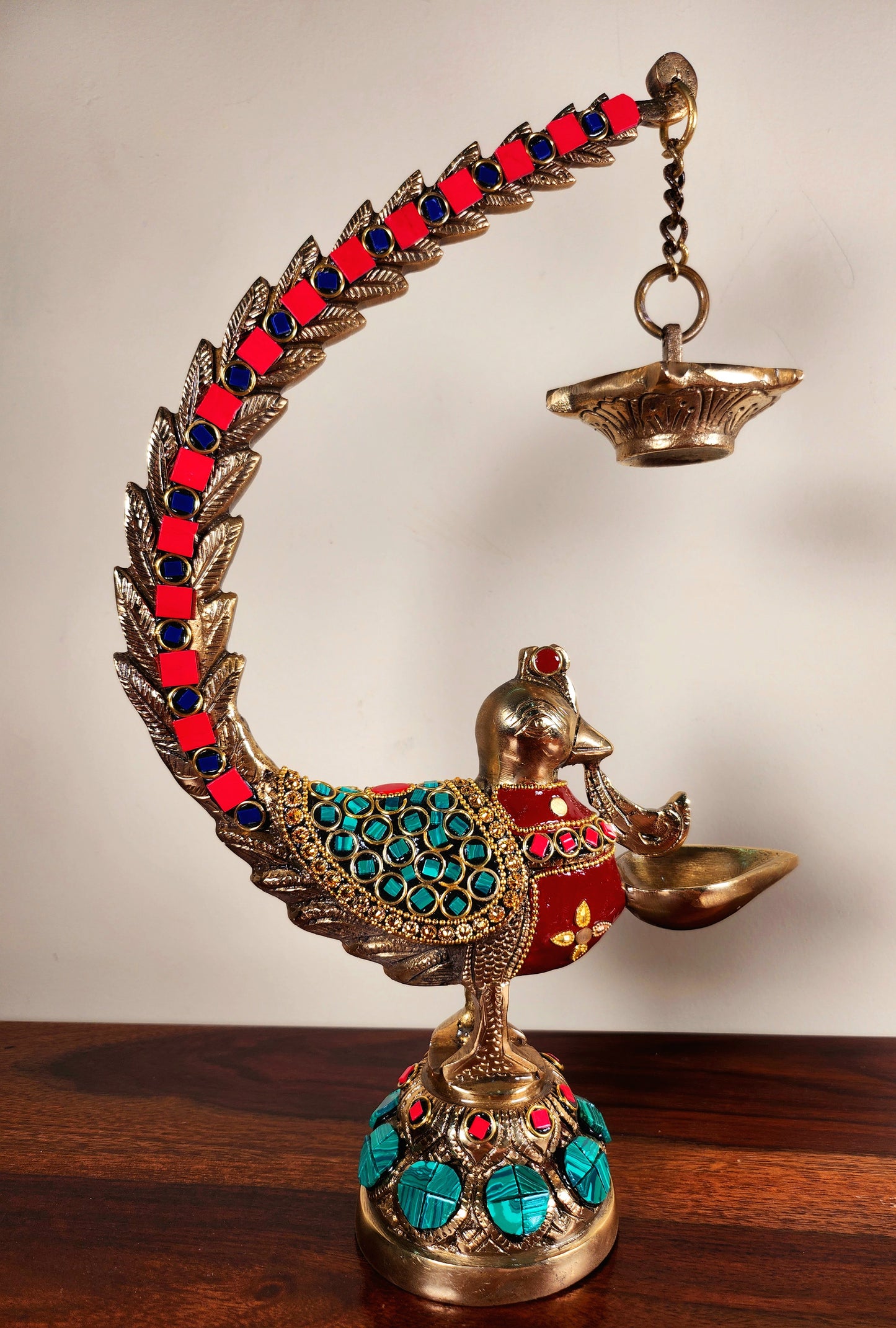 Peacock Diya