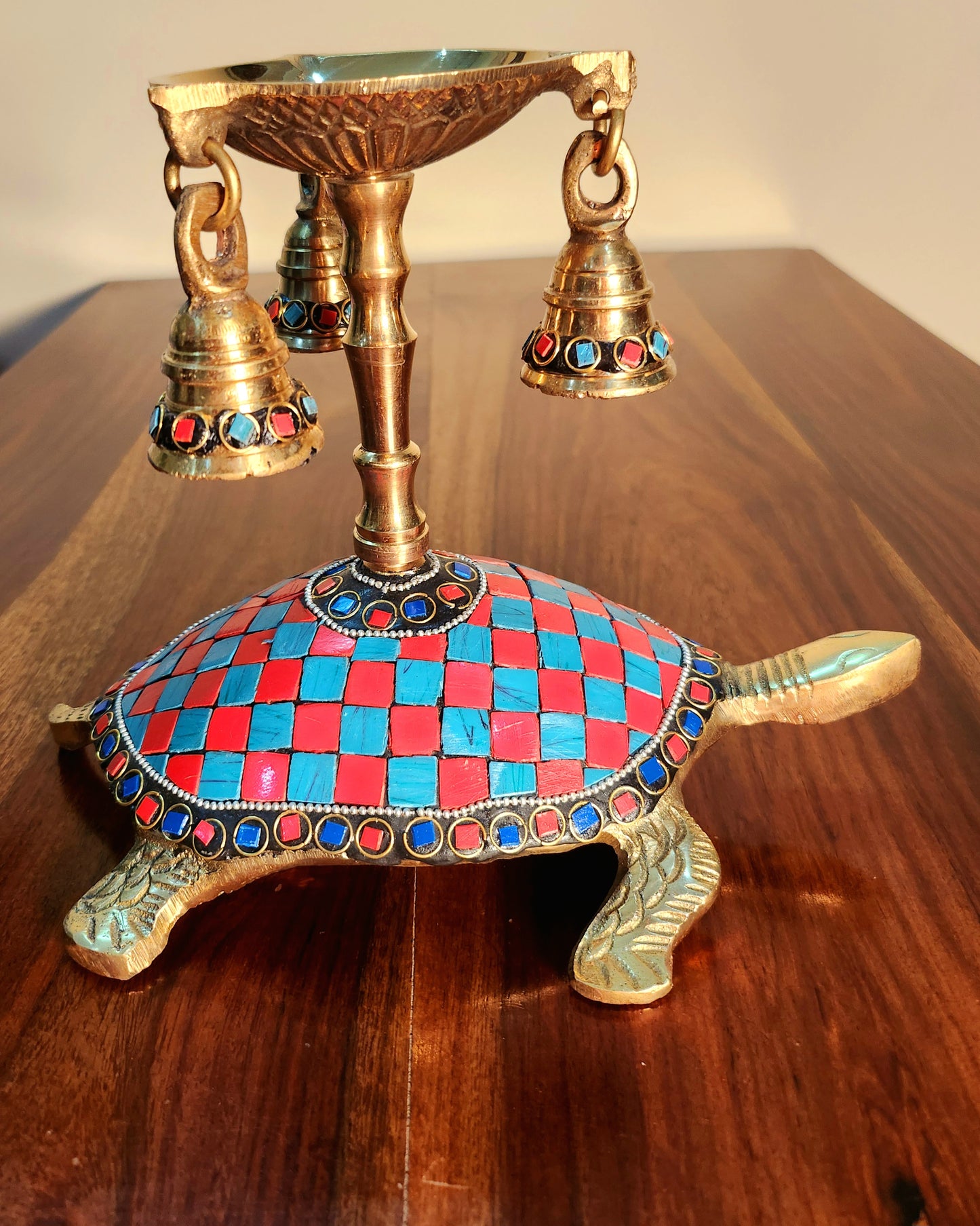 Tortoise Diya with Bell