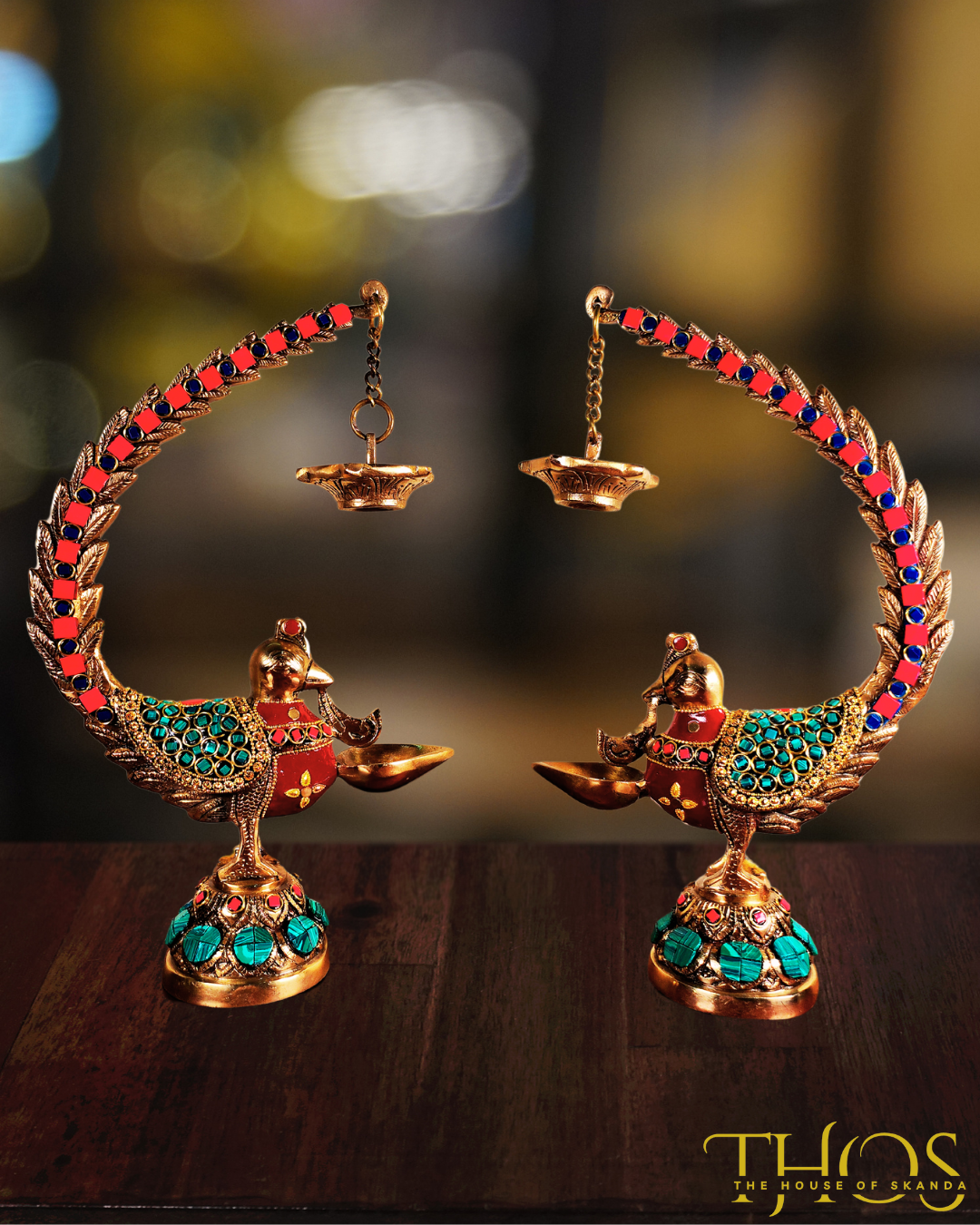 Peacock Diya