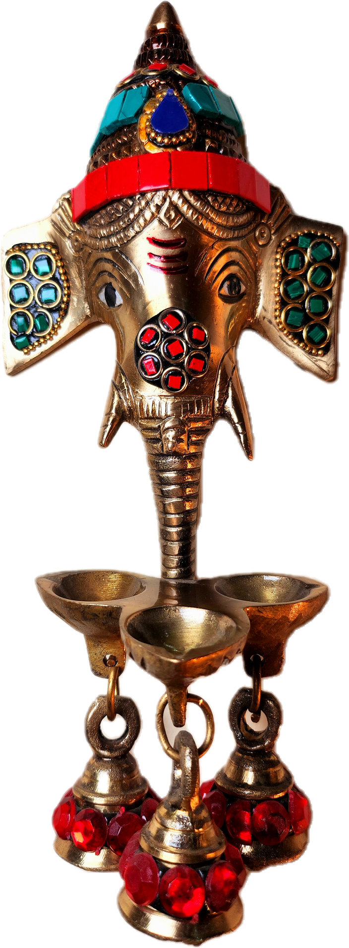 Ganesh Meenakari with Bell Wall Hanging