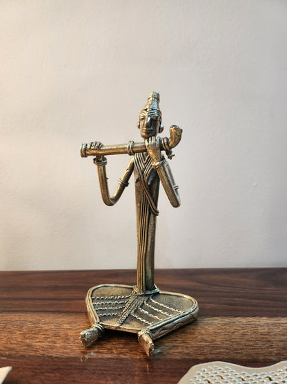 Sitting Musicians Dokra Brass Art