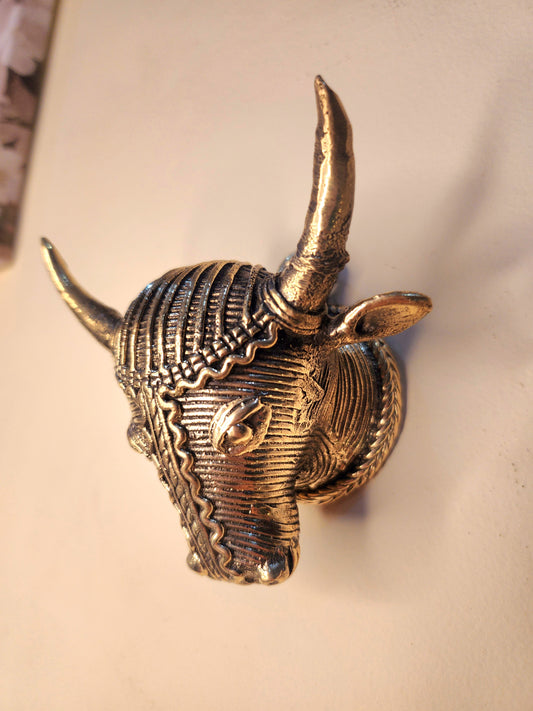 Bull Mask Dokra Brass Art