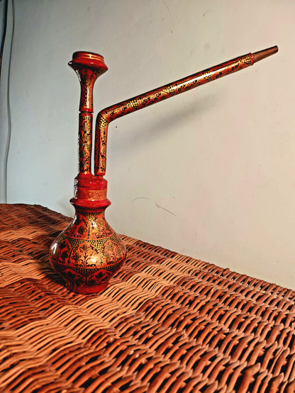 Brass Hookah with Paper Mache art Style