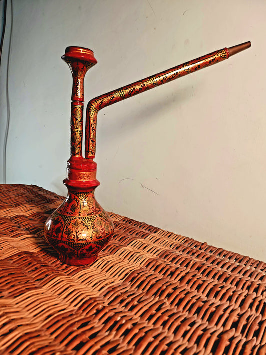 Brass Hookah with Paper Mache art Style