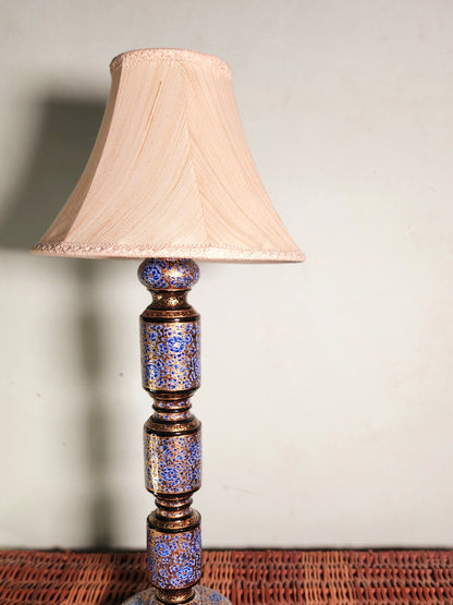 Wood Base Tall Lamp