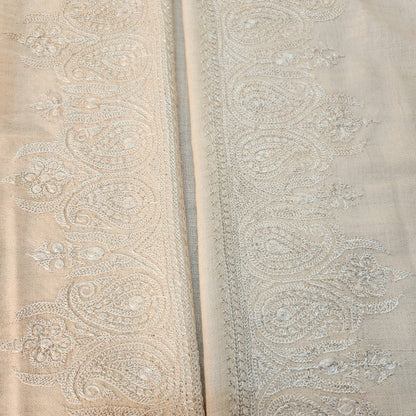 Aayat Pearl White and Silver Tilla Stole