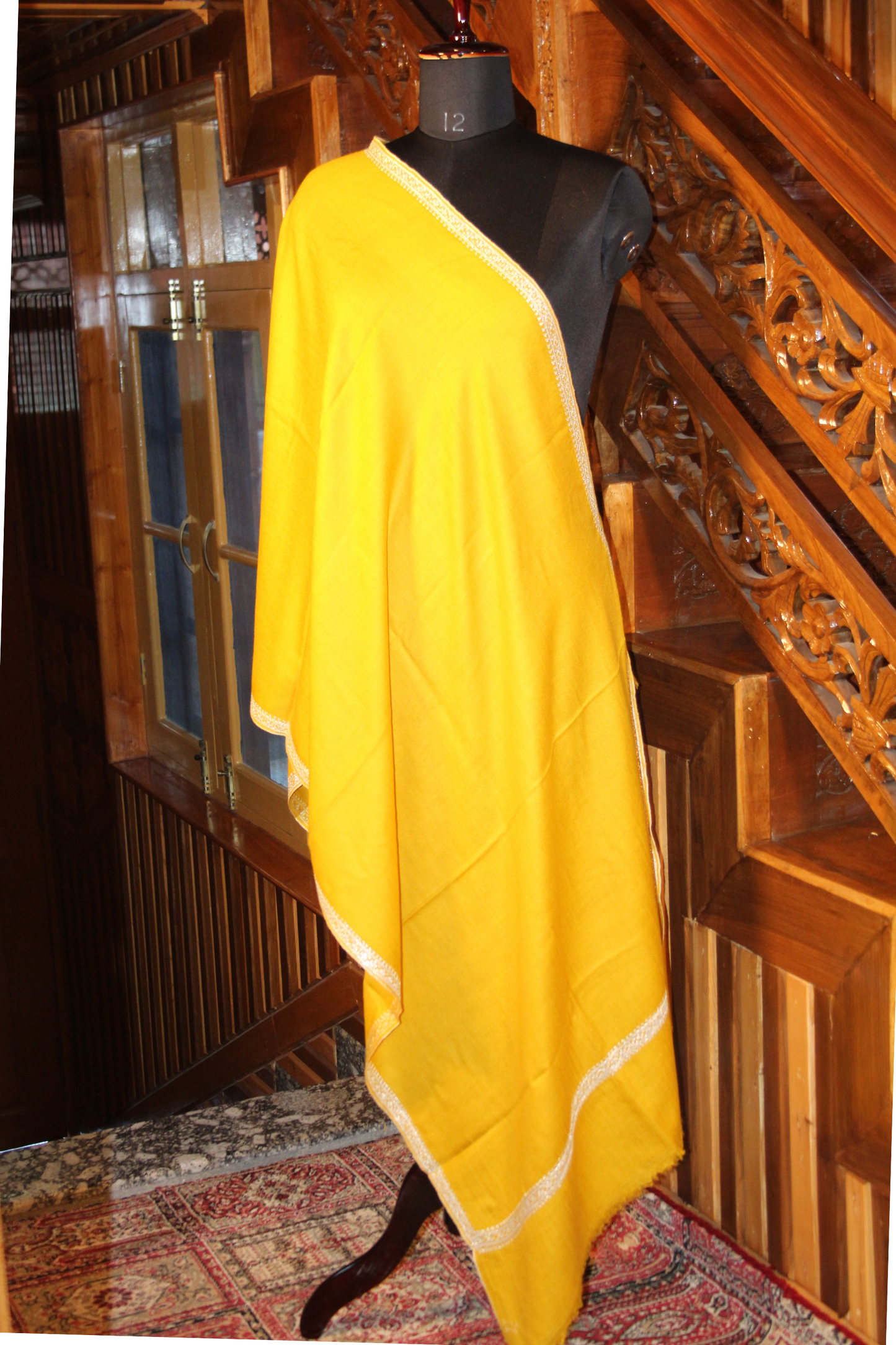 Arzoo Yellow Pashmina Tilla Paledaar